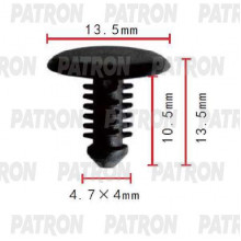 Клипса пластмассовая PATRON MAZDA / P37-1842