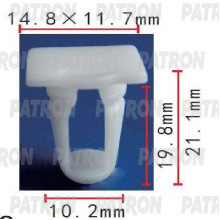 Клипса пластмассовая PATRON Audi,Seat,Skoda,Volkswagen / P37-1849