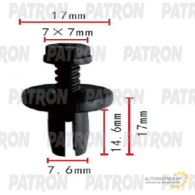 Клипса пластмассовая PATRON Chrysler / P37-1851