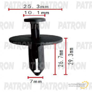 Клипса пластмассовая PATRON Ford / P37-1852