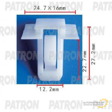Клипса пластмассовая PATRON Chevrolet, GM / P37-1859