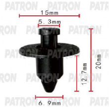 Клипса пластмассовая PATRON Hyundai / P37-1862