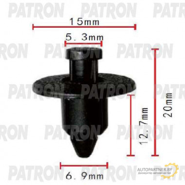Клипса пластмассовая PATRON Hyundai / P37-1862