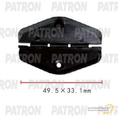 Клипса пластмассовая PATRON Chevrolet, GM / P37-1863