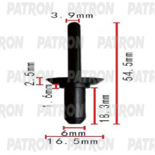 Клипса пластмассовая PATRON Chrysler / P37-1866