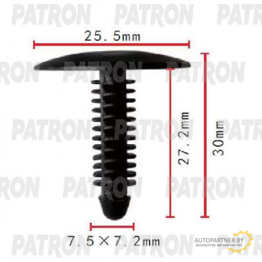 Клипса пластмассовая PATRON Chrysler / P37-1873