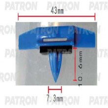 Клипса пластмассовая PATRON Acura,Honda / P37-1875