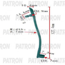 Клипса пластмассовая PATRON TOYOTA ,HONDA / P37-1899