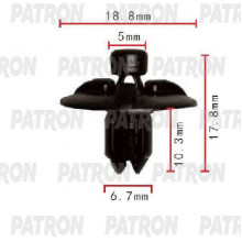 Клипса пластмассовая PATRON Lexus,Toyota / P37-1904
