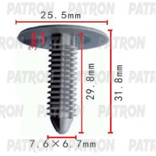 Клипса пластмассовая PATRON Chevrolet, Chrysler, Daewoo, GM, Opel / P37-1933