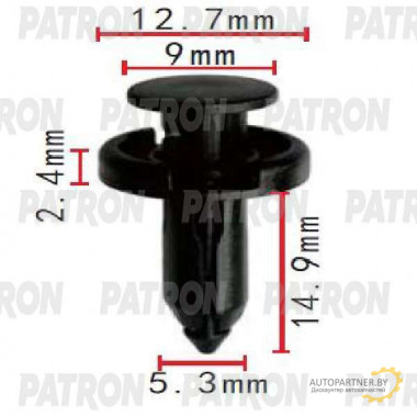 Клипса пластмассовая PATRON Lexus,Toyota / P37-1934