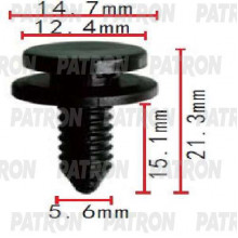 Клипса пластмассовая PATRON Audi,Seat,Skoda,Volkswagen / P37-1985