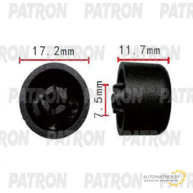 Клипса пластмассовая PATRON Audi,Seat,Skoda,Volkswagen / P37-1987