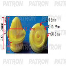 Клипса пластмассовая PATRON Jaguar / P37-1999