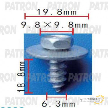 Болт металлический PATRON Toyota / P37-2005