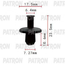 Клипса пластмассовая PATRON GM / P37-2021