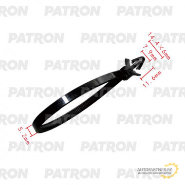 Клипса - хомут PATRON Ford Acura Honda Mazda / P37-2034