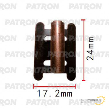Скоба крепежная PATRON Lexus Toyota / P37-2035