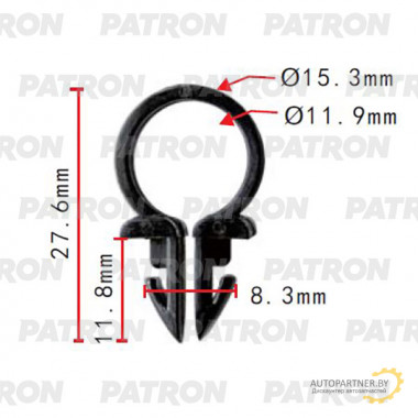 Держатель пластмассовый PATRON  / P37-2039