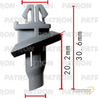 Клипса пластмассовая PATRON  / P37-2048