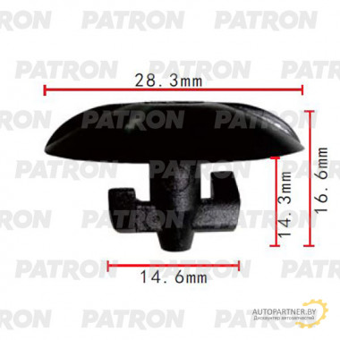 Клипса пластмассовая PATRON OPEL / P37-2049
