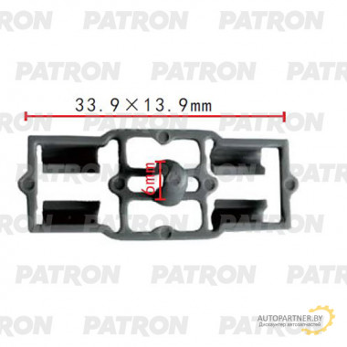 Клипса пластмассовая PATRON BMW / P37-2056