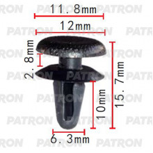 Клипса пластмассовая PATRON Mitsubishi / P37-2067