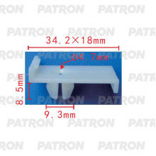 Клипса пластмассовая PATRON  / P37-2082