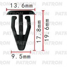 Клипса пластмассовая PATRON VW / P37-2096