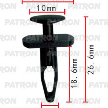 Клипса пластмассовая PATRON VW / P37-2104