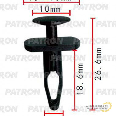 Клипса пластмассовая PATRON VW / P37-2104