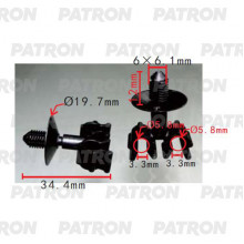 Держатель пластмассовый PATRON FORD / P37-2116