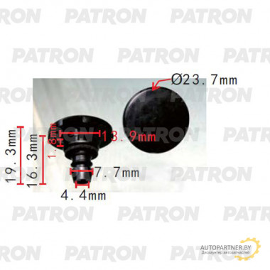 Клипса пластмассовая PATRON Subaru / P37-2120
