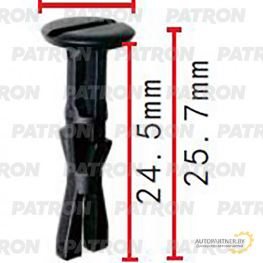 Клипса пластмассовая PATRON  / P37-2136