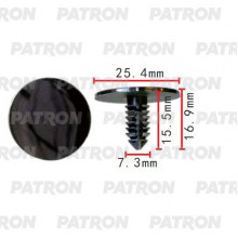 Клипса пластмассовая PATRON Jeep Chrysler Dodge / P37-2138