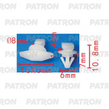 Клипса пластмассовая PATRON GM / P37-2139