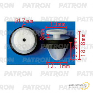 Клипса пластмассовая PATRON Ford / P37-2140