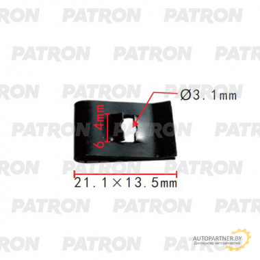 Скоба крепежная PATRON VW / P37-2145