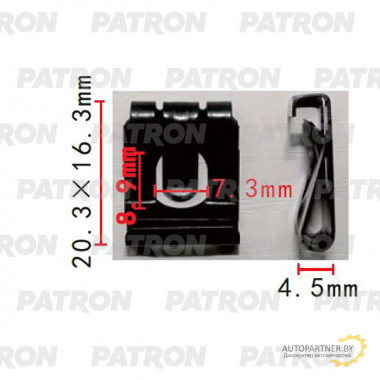 Скоба крепежная PATRON Renault Opel Saab / P37-2152