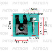 Скоба крепежная PATRON BMW Mercedes / P37-2158