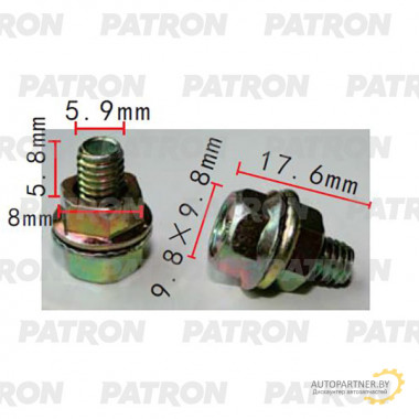 Болт металлический PATRON  / P37-2180