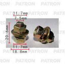Болт металлический PATRON  / P37-2182