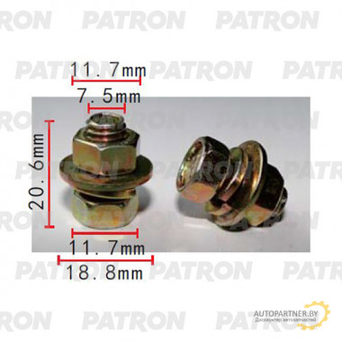 Болт металлический PATRON  / P37-2182