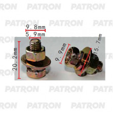 Болт металлический PATRON  / P37-2183