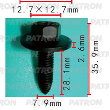 Болт металлический PATRON  / P37-2190