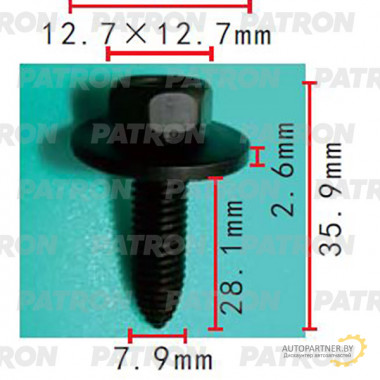 Болт металлический PATRON  / P37-2190