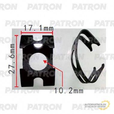 Скоба крепежная PATRON Audi VW / P37-2202