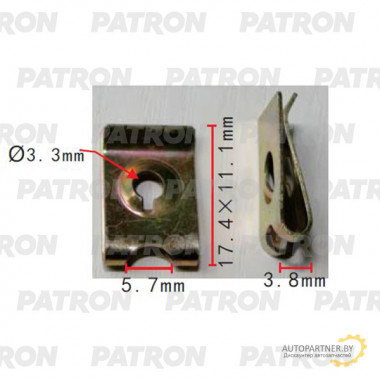 Скоба крепежная PATRON  / P37-2213
