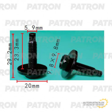 Болт металлический PATRON  / P37-2215