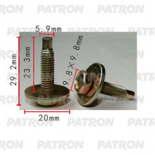 Болт металлический PATRON  / P37-2216